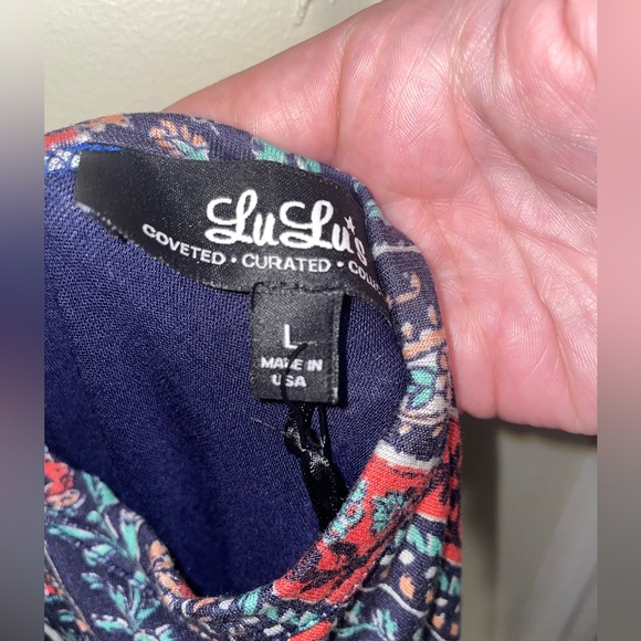 *NWT Lulu’s Multi-Color Midi Dress - Picture 4 of 4